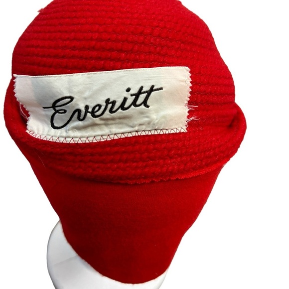 Everitt Red Woven Vintage Twisted Turban Head Wrap Buckle Embellished Hat - Picture 9 of 10